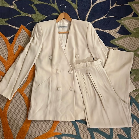 Emporio Armani Vintage Blazer And Pants Suit Set Made In Italy - Picture 1 of 15